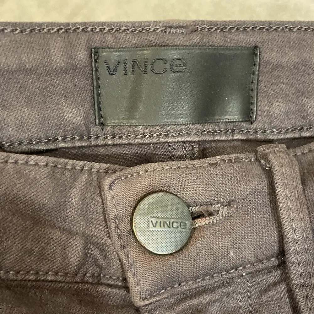 Vince Riley Skinny Legging Jeans 25 Dark Pewter Gray